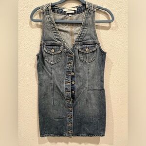 Tularosa denim vest dress